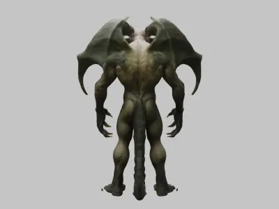 Scorpion Man 3D Model Low-poly 3D model