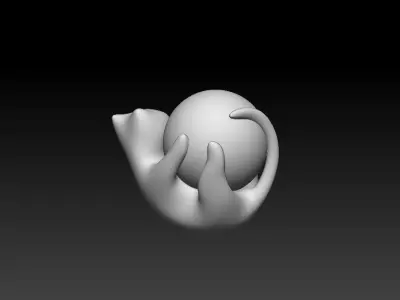 Stylized Cat - n3 3D model