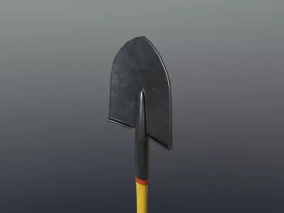 Shovel - Modern Low-poly 3D model