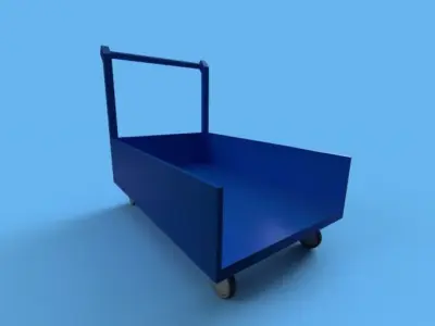 Industrial Trolley 3D model
