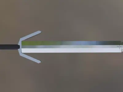 Metal sword Low-poly 3D model