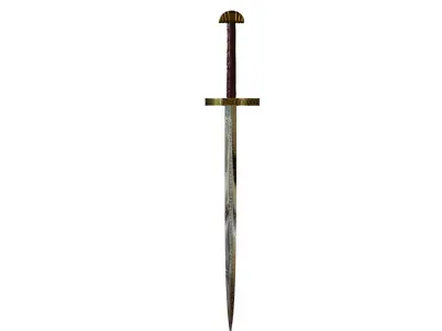 Viking Valhalla Fredis Sword Viking Sword  3D Model 3D model