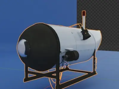 Ocean Gate Titan Submarine 3D model