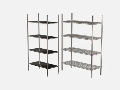  industrial wire rack 3D model