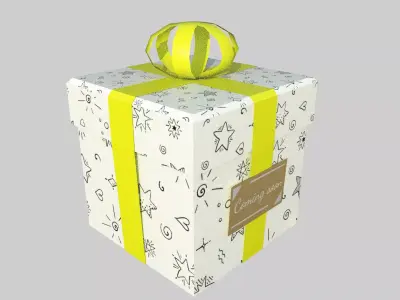 Gift Box Free low-poly 3D model purchase
