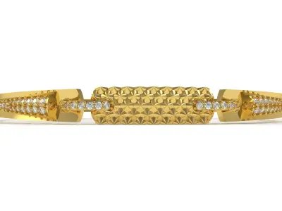 Art Deco Bracelet 09 3D print model