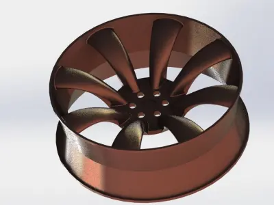 Wheel Rim 3D model 5