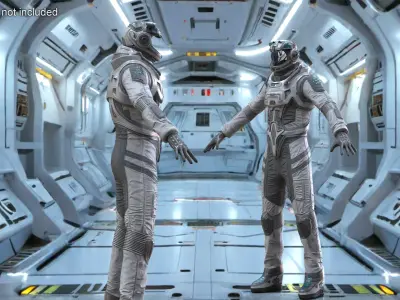  Sci-Fi Spacesuit Empty 