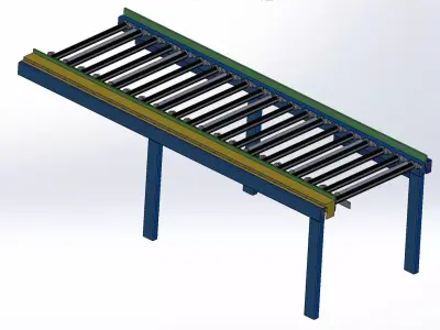 Conveyor  1 m x 1 m x 3 m 3D model