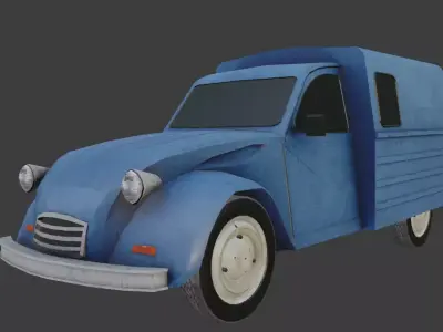 Citroen AK6 Low-poly 3D model