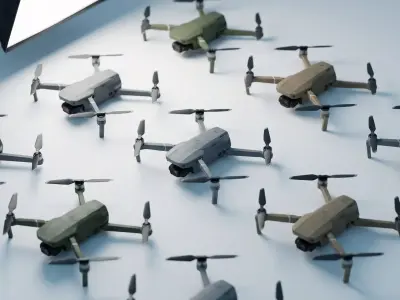 drones set 1 3D model