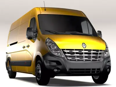 Renault Master L3H2 Van 2010 3D model