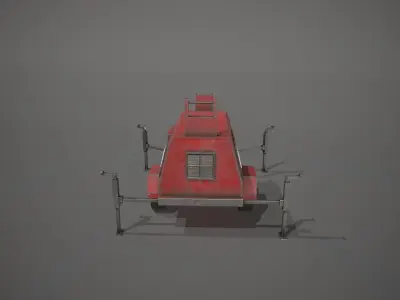 Red Generator Low-poly 3D model