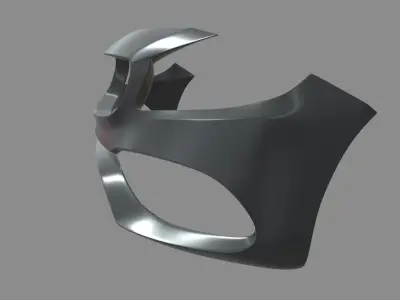 Front Bumper Mercedes Benz Low-poly 3D model