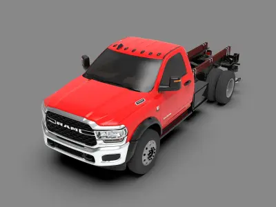 Dodge Ram 3500 2024 Heavy Duty Pickup Truck Low-poly 3D model