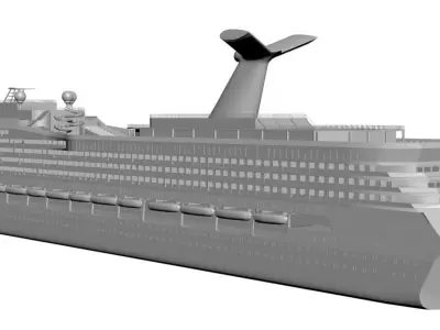 Cruise ship 3D model
