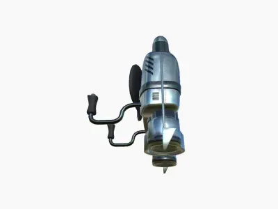 Jetpack D06 Chrome - SciFi Character Design Low-poly 3D model