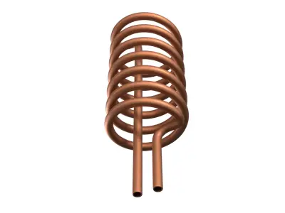 Heating Coil PBR Low-poly 3D model