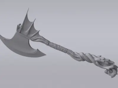 Fantasy Axe 3D model