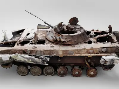 russian BMP-2 IFV destroyed by Ukrainian army 3D model by arsgera