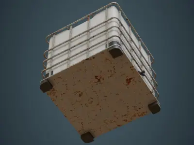 IBC Tote 2B Low-poly 3D model