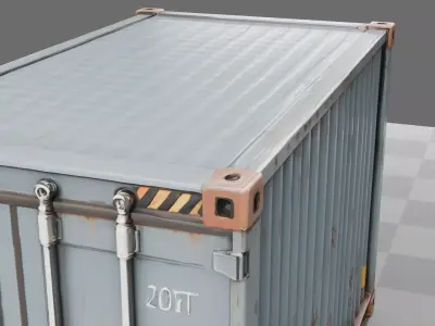 Modular Shipping Container 3D model