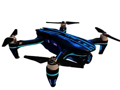 Futuristic Camera Drone 3D Model 3D model