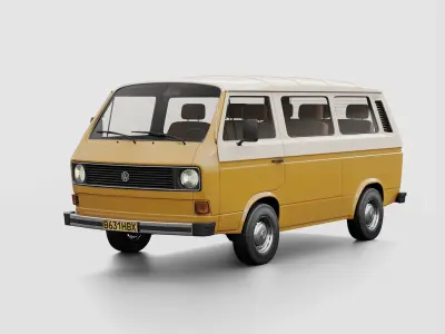 VW Transporter T3 3D model purchase