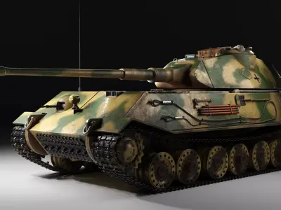WW2 German tank vk 45 02p 3D model