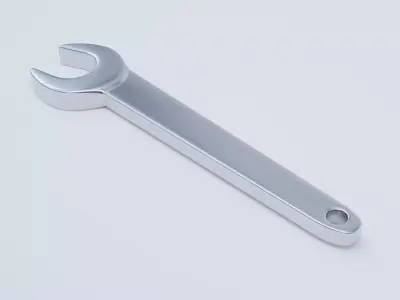 Open Ended Wrench Free low-poly 3D model