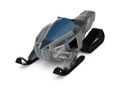 Snowmobile 3D model get