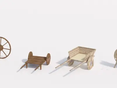 Medieval house 3D model shop