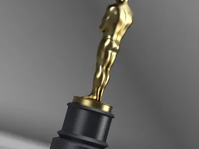 Oscar Trophy 3D model
