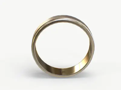 Markus Silver Ring Low-poly 3D model
