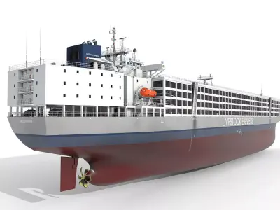 Livestock Carrier 01 3D model