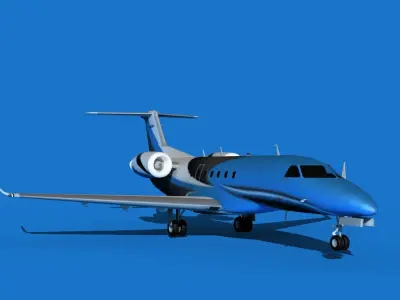 Embraer Praetor 600 V08 3D model