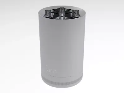 Deep Socket 9 mm 3D model