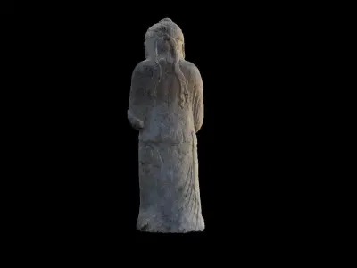 Korean Traditional Guardian Statue   3D model