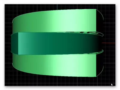 3 part bypass gold ring 3D print model buy