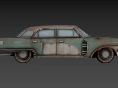 3D model of an old Low-poly 3D model by tung14726492