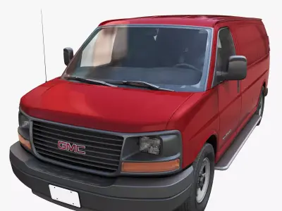 Savana 2500 Low-poly 3D model