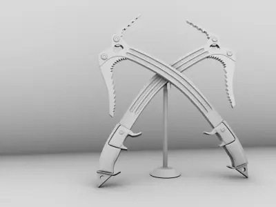 Axe Ice Climbing 3D model