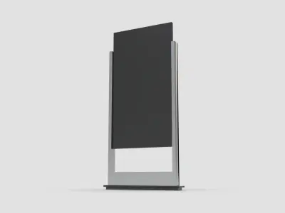 Style advertisement close to a urban street in city 3D model 8