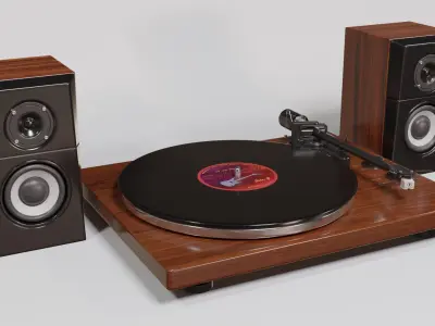 Turntable 3D model