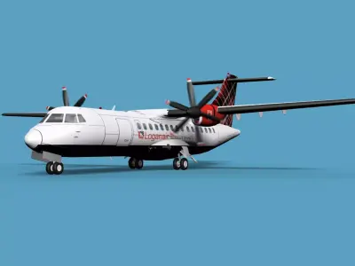 ATR  ATR-42-500 Logan Air 3D model