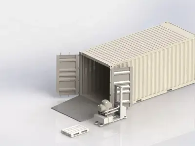 Container shipping Free 3D model order