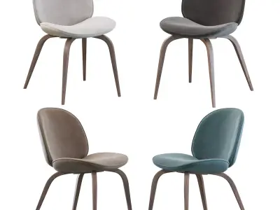 Beetle Dining Chair 3D model