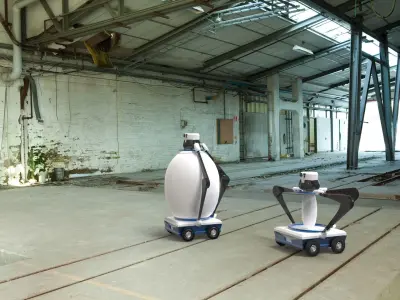 TeleCam robots for advisory and security  3D model