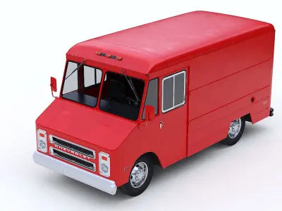 Step Vans 5 in 1 3D Model Pack