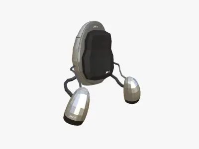 Jetpack Low Poly I05 - SciFi Character Design Low-poly 3D model